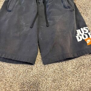 Nike Black Shorts with Just Do It Print mens size medium